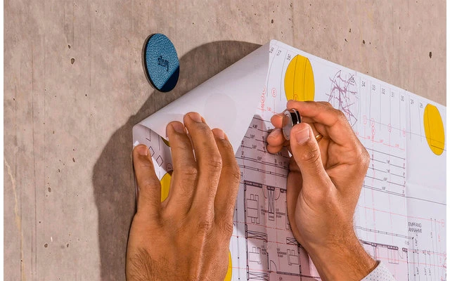 Silwy® Magnet-Pads 6,5 Cm 4er Set Blau 6 Silwy® Magnet-Pads 6,5 Cm 4er Set Blau – Bild 6