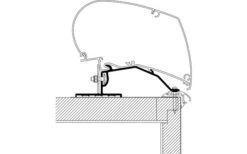 Thule Caravan Omnistor 6200 / 6300 / 9200 Markisenadapter Dachmontage 3,0 M -Camping im Freien 357770 2544086