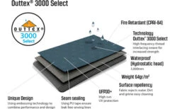 Outwell Cloud 5 Zweiraum-Kuppelzelt Blau -Camping im Freien 438540 3136307