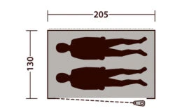 Outwell Freistehendes Innenzelt Blau -Camping im Freien 439200 3116115