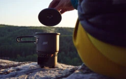 Esbit Trockenbrennstoff Kochset 3teilig Aluminium Mit Stand 585 Ml -Camping im Freien 511799 3344564