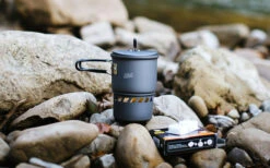 Esbit Trockenbrennstoff Kochset 3teilig Aluminium Mit Stand 585 Ml -Camping im Freien 511805 3344576