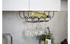 Wenko Schrankeinsatz Flaschen- Und Gläserhalter Für 6 Gläser Und 4 Flaschen -Camping im Freien 517544 3503762