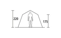 DWT Steilwandzelt Villa 6 -Camping im Freien 56252 114514