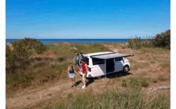 Fiamma F45s Deep Black Markise 190 Grau -Camping im Freien 602503 4405187