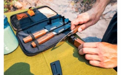 GSI Rakau Gourmet Messer Set Inklusive Schneidebrett Und Messerschärfer 7 Teilig -Camping im Freien 659277 4582197