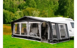 Walker Vorzelt Atrium-300 Anthrazit Glasfiber MAX 825 Umlaufmaß 810-840 Cm -Camping im Freien 667158 4567503