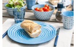 Bo-Camp Geschirrset Mix&Match 16-tlg Melamin Blau -Camping im Freien 692612 4704962