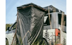 Vickywood Duschzelt Mit Regenhaube 100 Cm Schwarz -Camping im Freien 696233 4715327