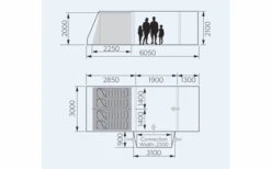 Dometic Rarotonga DA FTT 401 AIR LH Aufblasbares Driveaway Vorzelt 3 M Modell Links -Camping im Freien 707762 4801544