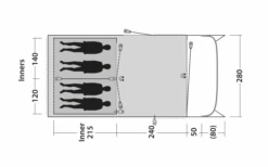 Outwell Greenwood 4 Tunnelzelt -Camping im Freien 748523 5009078