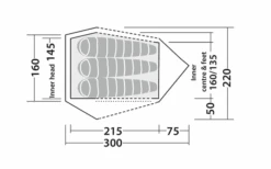 Robens Challenger 3XE Tunnelzelt Grün -Camping im Freien 771893 5131136